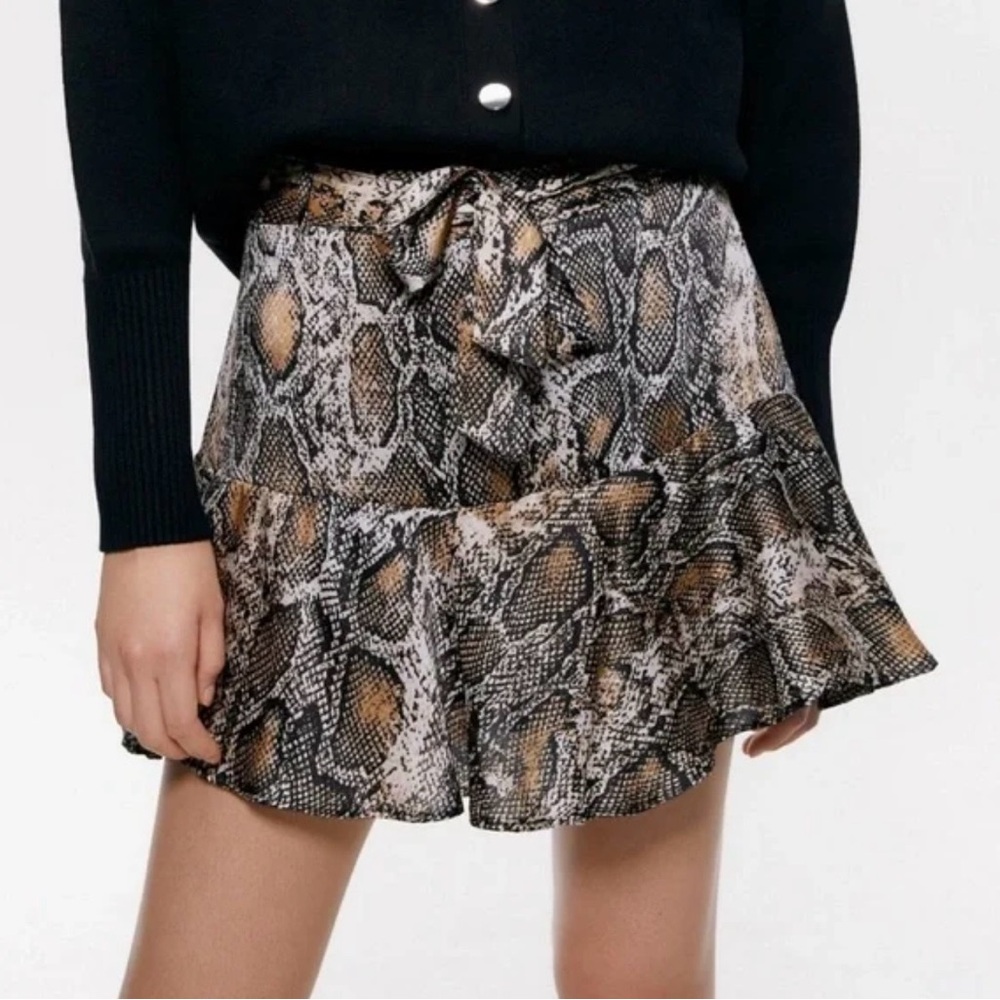 Zara Snake Print skort